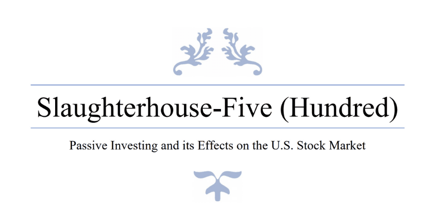Underlying Weaknesses in the Stock Market Structure